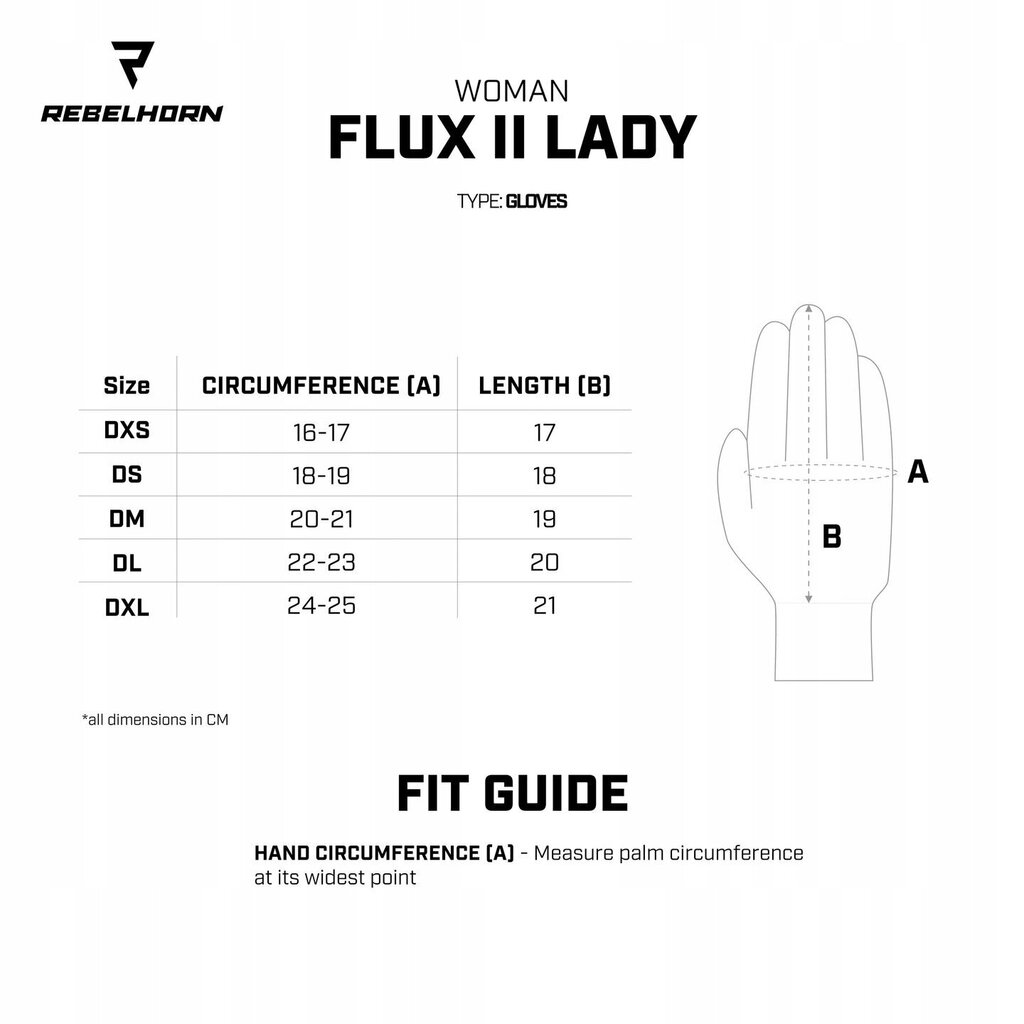 Motokindad naistele Rebelhorn Flux II Lady, must hind ja info | Mootorratta kindad, kaitsmed | kaup24.ee