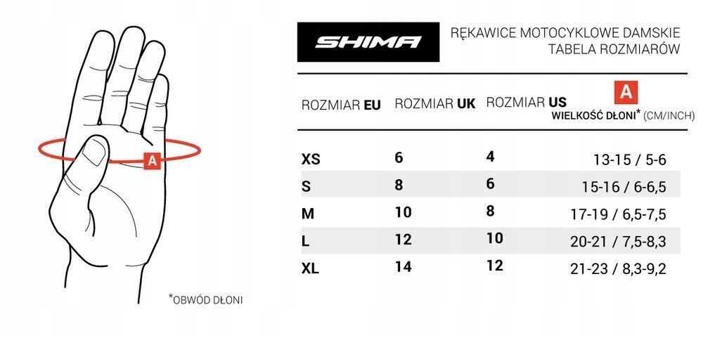 Motokindad naistele Shima RS-2 Lady, must hind ja info | Mootorratta kindad, kaitsmed | kaup24.ee