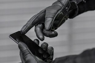 Мужские мотоциклетные перчатки SHIMA AVIATOR, Черный, Кожа цена и информация | Мото перчатки, защита | kaup24.ee