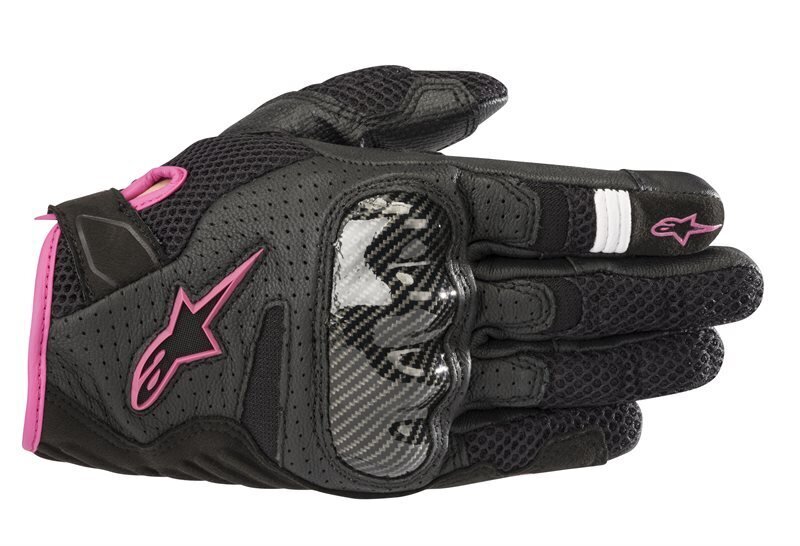 Motokindad naistele Alpinestars Smx-1 Air V2 R, must hind ja info | Mootorratta kindad, kaitsmed | kaup24.ee