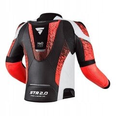Мотоциклетная куртка Shima STR 2.0 р. 56 белый и красный, кожа цена и информация | Мотоциклетные куртки | kaup24.ee