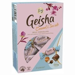 Piimašokolaadikommid Geisha Caramel & Sea Salt, 150 g hind ja info | Maiustused | kaup24.ee