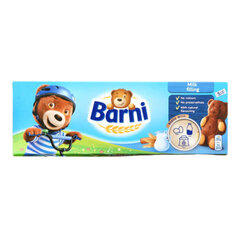 Piimaga täidetud biskviidikoogid Barni, 150 g hind ja info | Maiustused | kaup24.ee