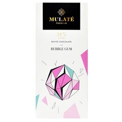 Шоколад белый Mulate Premium со вкусом жевательной резинки, 90 г цена и информация | Сладости | kaup24.ee