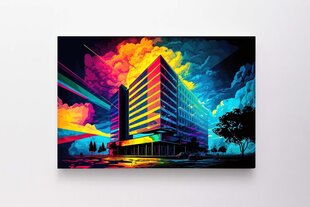 Красочное здание офисов цена и информация | Картины, живопись | kaup24.ee