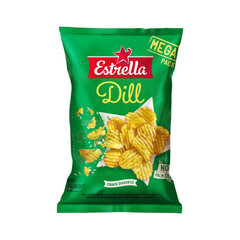 Lainelised kartulikrõpsud Estrella tilliga, 250 g hind ja info | Suupisted, krõpsud | kaup24.ee