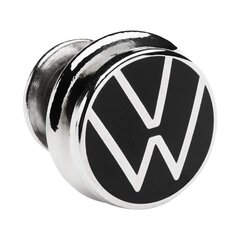 Значок с логотипом Volkswagen VW, серебристый/черный цена и информация | Броши | kaup24.ee