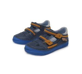 Кожаные полуоткрытые туфли для мальчика D.D.Step 040-541, синие цена и информация | Детские туфли | kaup24.ee
