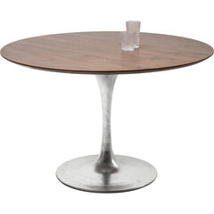 Стол Invitation Set Walnut Zinc, Ø120 см цена и информация | Кухонные и обеденные столы | kaup24.ee