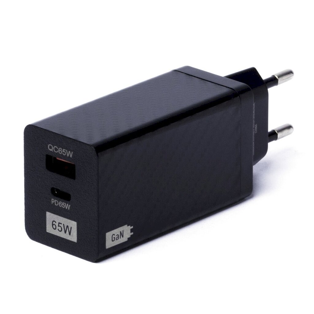 GaN Wozinsky WWCG011, 65 W., USB-C QC 3.0 PD-portidega, must hind ja info | Mobiiltelefonide laadijad | kaup24.ee