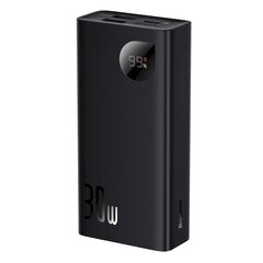 Аккумулятор питания с дисплеем, Baseus PPAD0401011, 10000 мАч., 2xUSB USB-C, черный цена и информация | Зарядные устройства Power bank | kaup24.ee