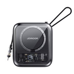 Аккумулятор питания с индуктивным зарядным кольцом, Joyroom JR-L0071, с кабелем Iphone Lightning, 10000 мАч., Icy Series 22,5 Вт., черный цена и информация | Зарядные устройства Power bank | kaup24.ee