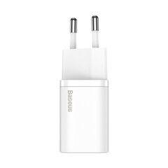 Быстрое зарядное устройство, Baseus Super Si Quick Charger 1C1, 20 Вт., кабель USB-C - Lightning 1 м., белый цена и информация | Зарядные устройства для телефонов | kaup24.ee