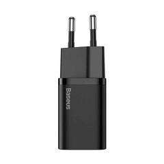 Быстрое сетевое зарядное устройство, Baseus Super Si 1C, USB-C, 20 Вт, черный цена и информация | Зарядные устройства для телефонов | kaup24.ee