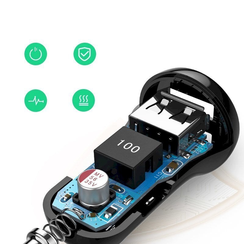 Autolaadija Ugreen, 24 W/ 4.8 A цена и информация | Turvasüsteemid ja 12V seadmed | kaup24.ee