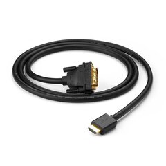 Кабель-переходник HDMI, Ugreen, DVI 4K 60Hz 30AWG 1 м, черный цена и информация | Адаптеры и USB-hub | kaup24.ee