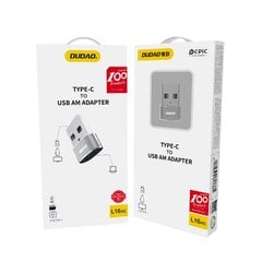 Adapter, Dudao, USB-C tavalisele USB-pistmele, must hind ja info | USB jagajad, adapterid | kaup24.ee