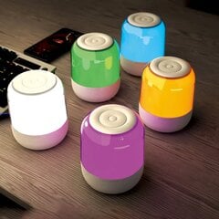 Беспроводная колонка, Dudao, Bluetooth 5.0, RGB-подсветка, белый цена и информация | Аудиоколонки | kaup24.ee