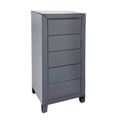 High Dresser Luxury Push 5 Drawers Grey цена и информация | Шкафчики в гостиную | kaup24.ee