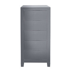 High Dresser Luxury Push 5 Drawers Grey цена и информация | Шкафчики в гостиную | kaup24.ee