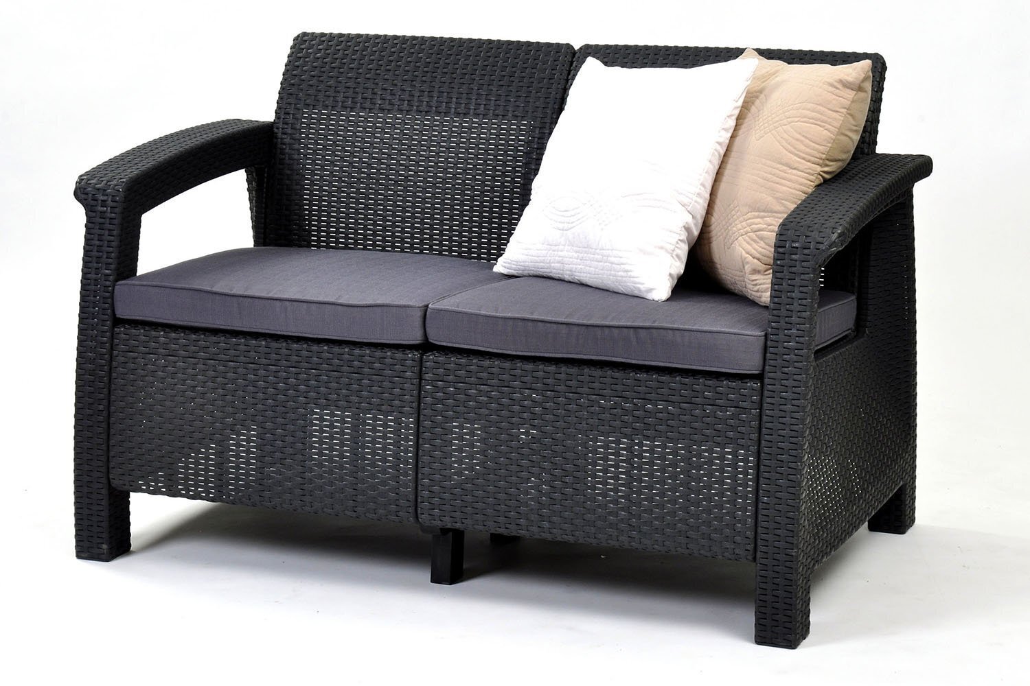 Aiadiivan plastikust Curver Corfu love seat, hall hind ja info | Aiatoolid | kaup24.ee