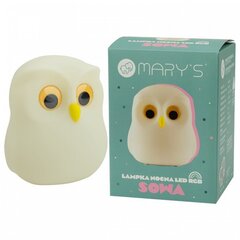 Ночник Mary's LED Owl цена и информация | Настольные лампы | kaup24.ee