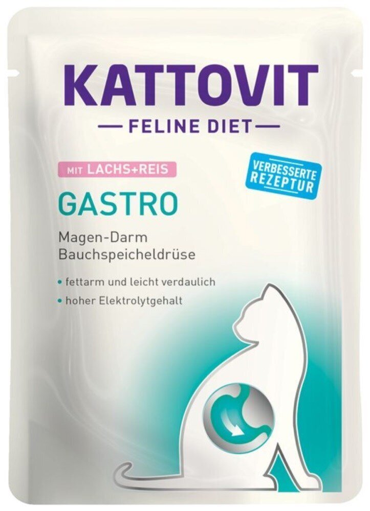 Kattovit Feline Diet Gastro komplekt täiskasvanud kassidele, 12x85 g цена и информация | Konservid kassidele | kaup24.ee