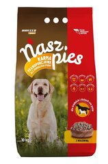 Biofeed Nasz Pies keskmistest ja suurtest tõugudest täiskasvanud koertele, 15 kg цена и информация |  Сухой корм для собак | kaup24.ee