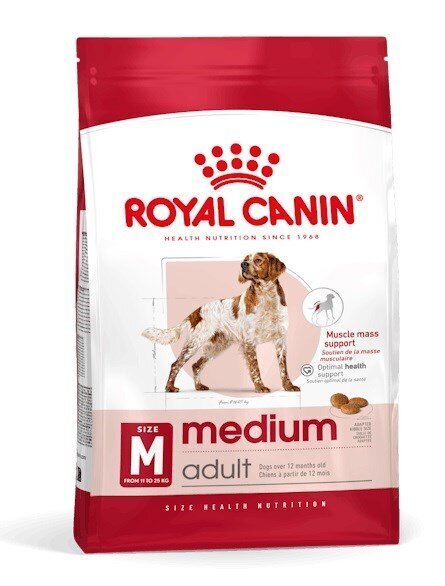 Royal Canin Adult Medium BF kodulinnulihaga keskmistest tõugudest täiskasvanud koertele, 15 kg цена и информация | Kuivtoit koertele | kaup24.ee