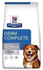 Hill's Prescription Diet Derm Complete täiskasvanud koertele, 1,5 kg цена и информация | Сухой корм для собак | kaup24.ee