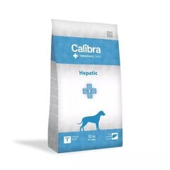 Calibra Veterinary Diets Hepatic lõhega kõikidest tõugudest täiskasvanud koertele, 12 kg цена и информация |  Сухой корм для собак | kaup24.ee