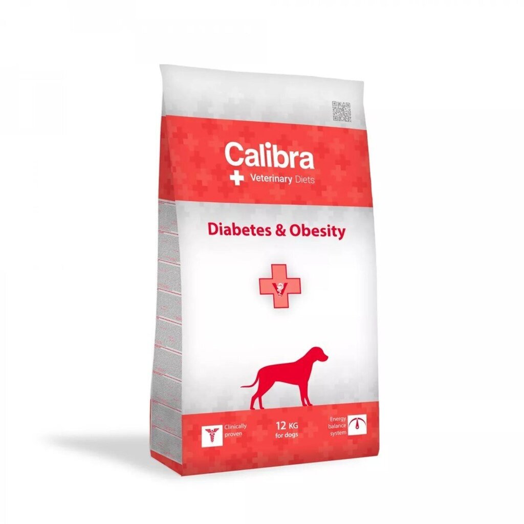 Calibra Veterinary Diets Diabetes&Obesity kõikidest tõugudest täiskasvanud koertele, 12 kg цена и информация | Kuivtoit koertele | kaup24.ee