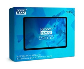 Kõvaketas Goodram SSD CX300 120GB цена и информация | Внутренние жёсткие диски (HDD, SSD, Hybrid) | kaup24.ee