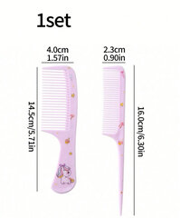 Детская расческа для волос Electronics LV-2194, фиолетовая, 1 шт цена и информация | Расчески, щетки для волос, ножницы | kaup24.ee