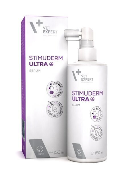 Karvakao vastane seerum koertele VetExpert Stimuderm Ultra, 150 ml hind ja info | Hooldusvahendid loomadele | kaup24.ee