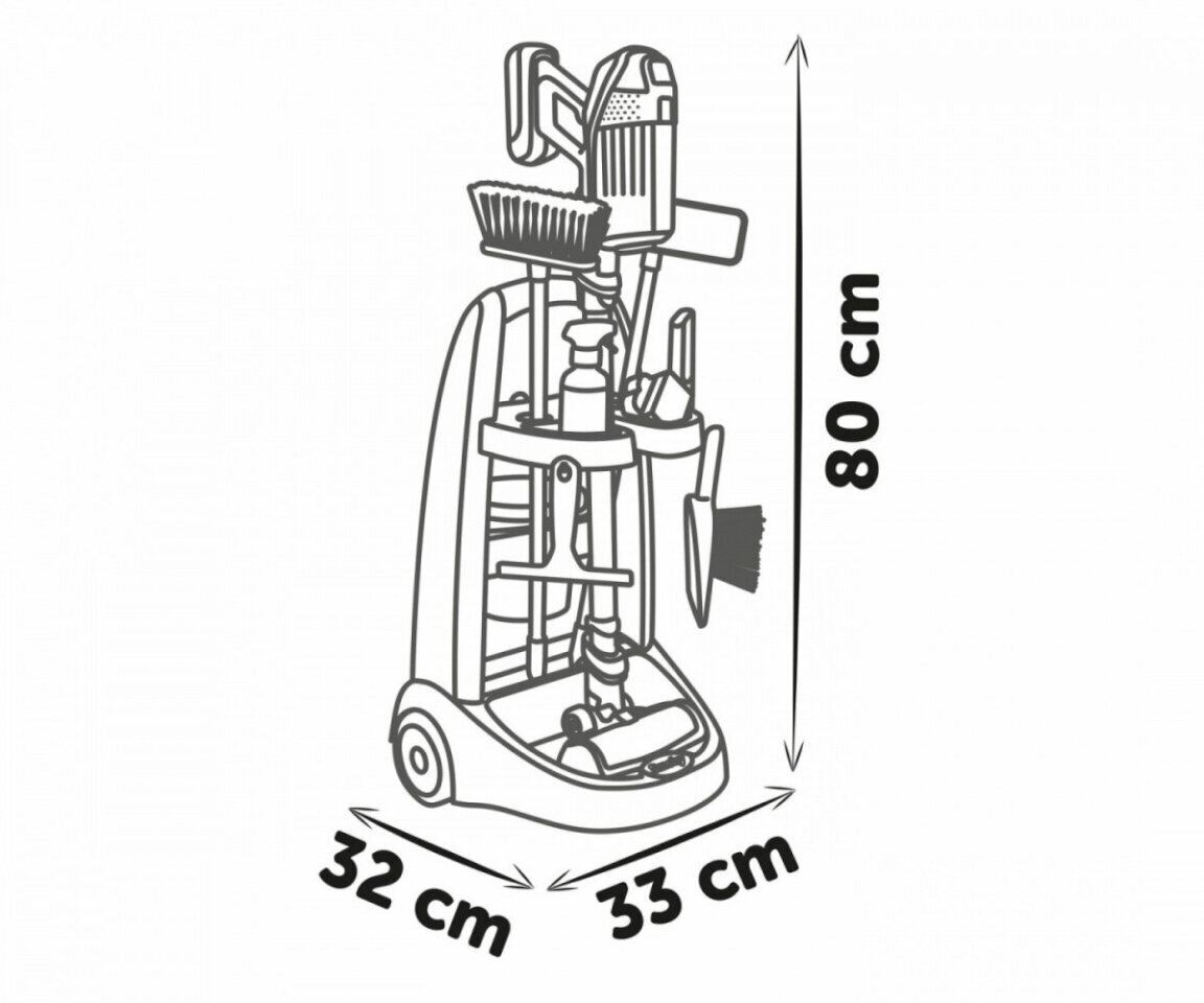 Laste puhastuskomplekt Smoby hind ja info | Tüdrukute mänguasjad | kaup24.ee