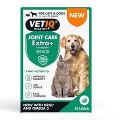 Vetiq Joint Care toidulisand vanematele lemmikloomadele tablettidena, 45 tk. hind ja info | Toidulisandid ja parasiitide vastased tooted | kaup24.ee