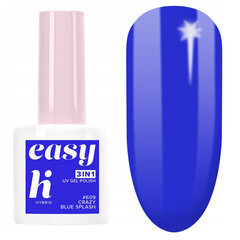 Гибридный лак HI HYBRID EASY 3в1 609 CRAZY BLUE SPLASH, 5 мл цена и информация | Лаки для ногтей, укрепители для ногтей | kaup24.ee