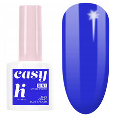 Hübriidküünelakk Hi Hybrid Easy 3 in 1 609 Crazy Blue Splash, 5 ml hind ja info | Küünelakid, küünetugevdajad | kaup24.ee