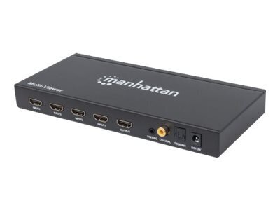 MH 1080p 4-Port HDMI Multiviewer Switch цена и информация | USB jagajad, adapterid | kaup24.ee