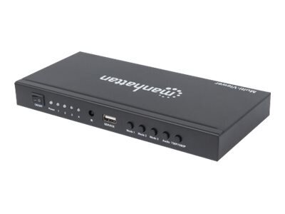 MH 1080p 4-Port HDMI Multiviewer Switch цена и информация | USB jagajad, adapterid | kaup24.ee