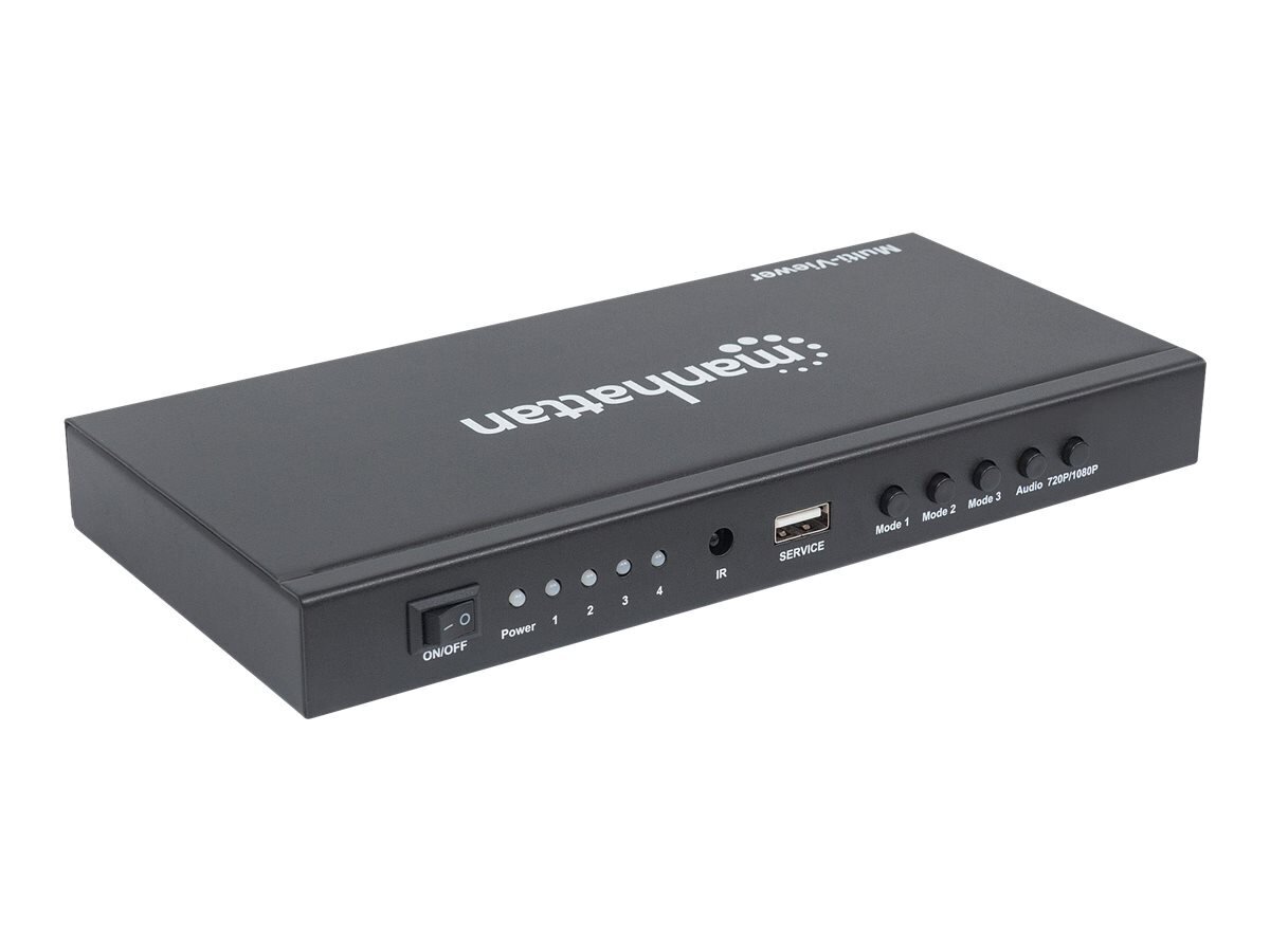 MH 1080p 4-Port HDMI Multiviewer Switch цена и информация | USB jagajad, adapterid | kaup24.ee