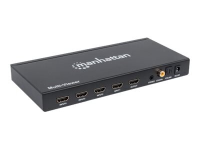 MH 1080p 4-Port HDMI Multiviewer Switch цена и информация | USB jagajad, adapterid | kaup24.ee