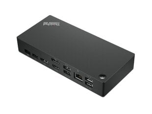 Универсальная док-станция Lenovo ThinkPad USB-C USB-C HDMI 2 х DP GigE 90 Вт цена и информация | Адаптер Aten Video Splitter 2 port 450MHz | kaup24.ee