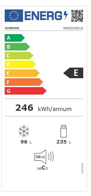 Gorenje NRK6202EXL4 цена и информация | Külmkapid | kaup24.ee