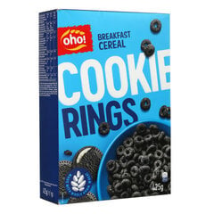 Завтрак из кольцевых хлопьев Oho Cookie Rings, 425 г цена и информация | Сухие завтраки | kaup24.ee