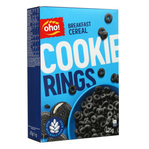 Oho Cookie Rings hommikusöögihelbed, 425 g цена и информация | Hommikuhelbed | kaup24.ee