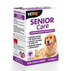 Vetiq toidulisand eakatele lemmikloomadele tablettidena Senior Care, 45 tk. hind ja info | Toidulisandid ja parasiitide vastased tooted | kaup24.ee