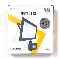 Retlux LED-prožektor liikumisanduriga, 50W 4000 К hind ja info | Valgustid ja lambid | kaup24.ee