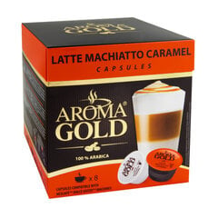 Kohvikapslid Aroma Gold Latte Macchiato Karamell, 180 g hind ja info | Kohv, kakao | kaup24.ee